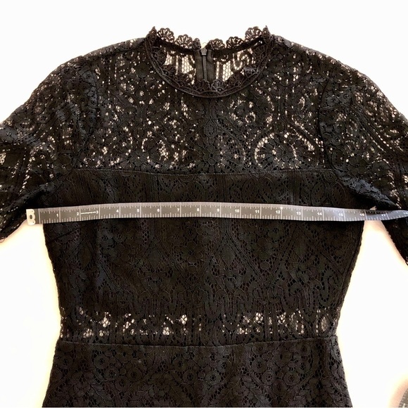 Lulus. Remarkable Black Lace Dress. Small - Picture 11 of 16